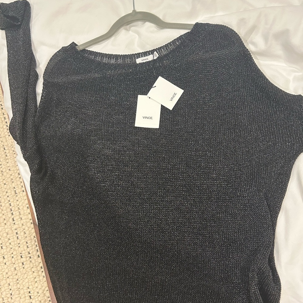 Vince Women's metallic slinky Sweater